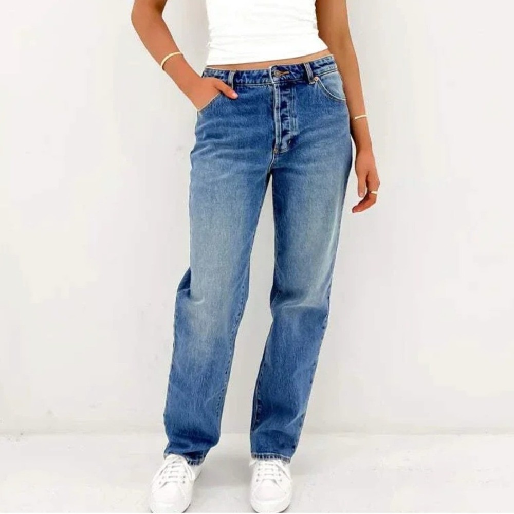 ROLLAS‎ 90s RELAXED MID RISE Women 34 Straight Jeans